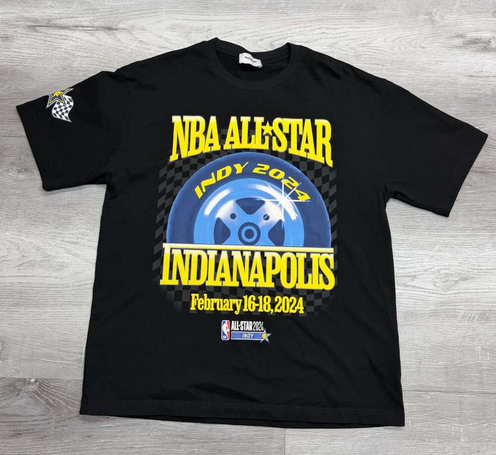 Authmade NBA All-Star Indianapolis 2024 T-Shirt Size Large Black